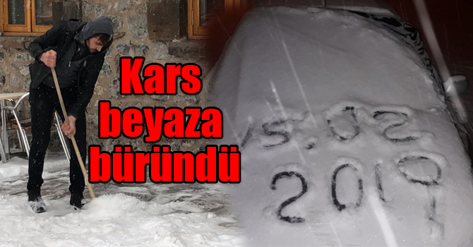 Kars beyaza büründü
