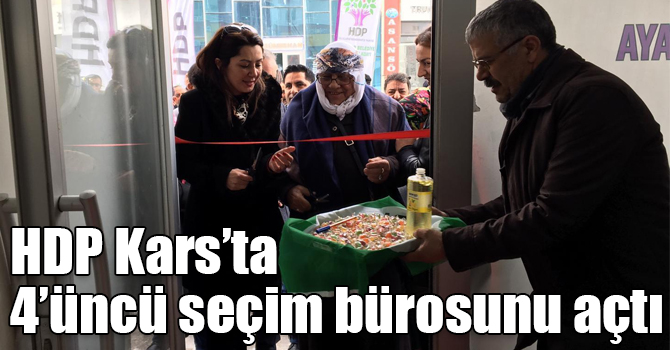 HDP Kars’ta 4’üncü seçim bürosunu açtı
