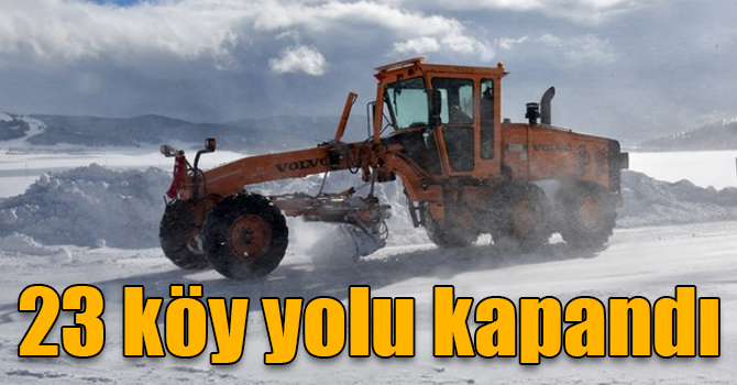 Kars’ta kar ve tipiden 23 köy yolu kapandı