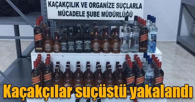 Kars’a kaçak içki getiren yabancı uyruklular suçüstü yakalandı