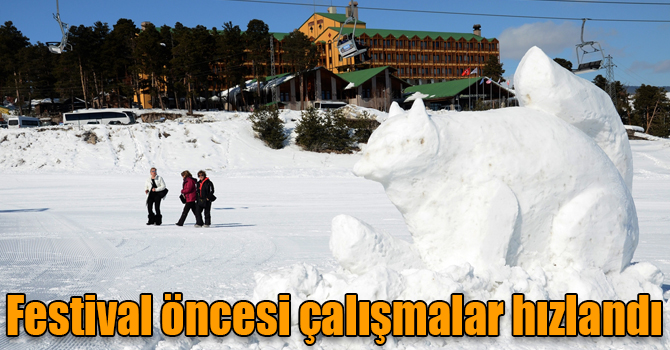 Sarıkamış'ta Kış Oyunları Festivali öncesi çalışmalar hızlandı