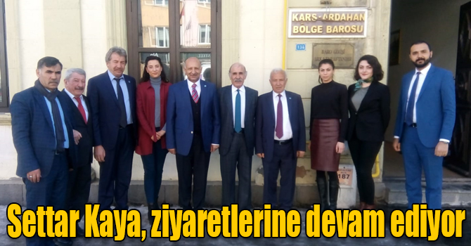 Settar Kaya, ziyaretlerine devam ediyor