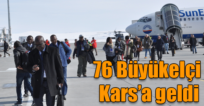 76 Büyükelçi Kars’a geldi