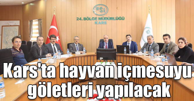 Kars'ta 12 adet hayvan içmesuyu göletleri yapılacak