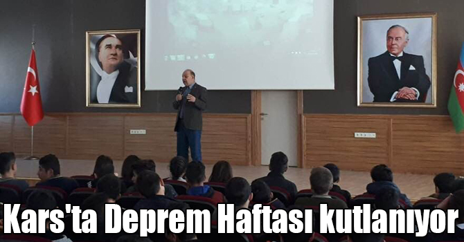 Kars'ta Deprem Bilinci eğitimi