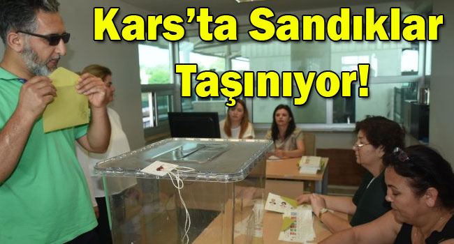 YSK Kars ve13 ilde sandıkları taşıyacak