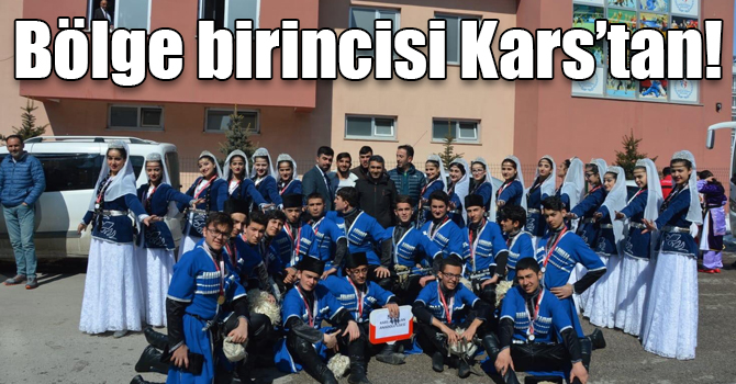 Kars Alpaslan Anadolu Lisesi bölge birincisi oldu