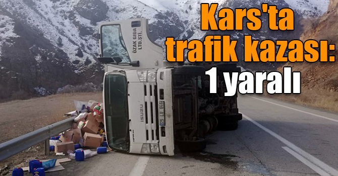 Kars'ta trafik kazası: 1 yaralı