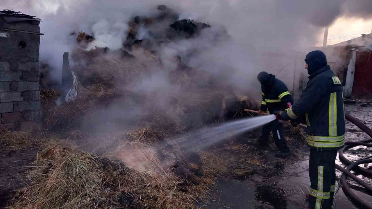 Kars’ta otomobil yanarak kül oldu