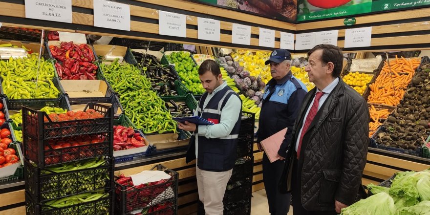 Kars’ta Manavlarda Fiyat Denetim yapıldı