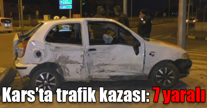 Kars’ta trafik kazası: 7 yaralı
