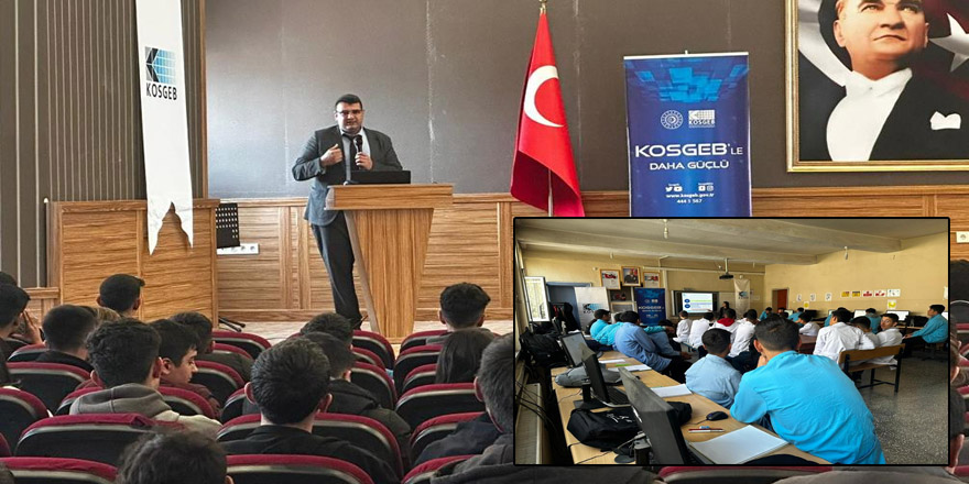 Kars'ta KOSGEB öğrencilere Girişimcilik dersi verdi!