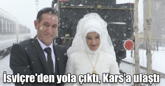 İsviçre'den yola çıktı, Kars’a ulaştı