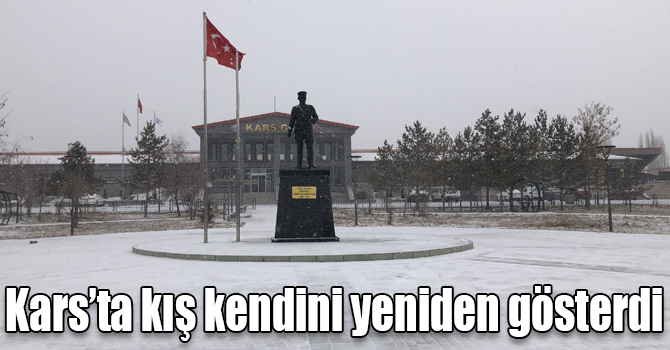 Kars’ta Mart ayında kar sürprizi