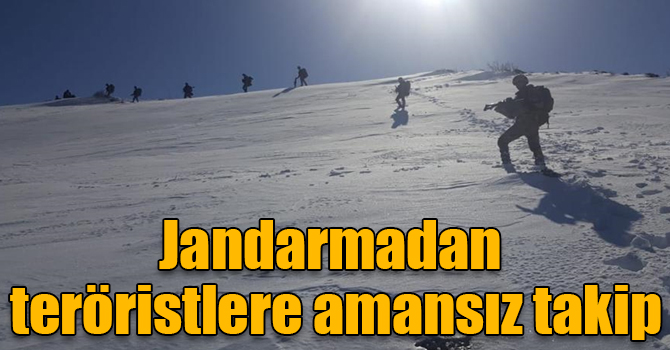 Jandarmadan teröristlere amansız takip