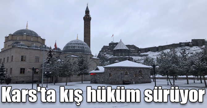 Kars'ta kış hüküm sürüyor