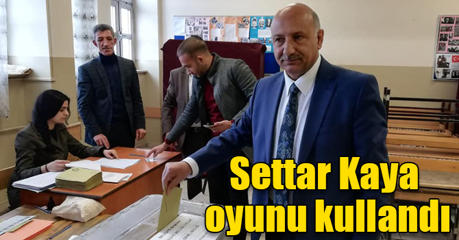 Settar Kaya oyunu kullandı