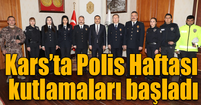Kars’ta Polis Haftası kutlamaları başladı