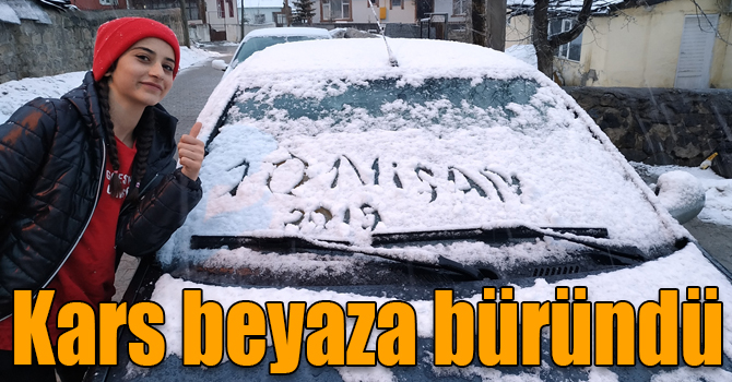 Kars beyaza büründü