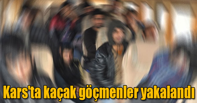 Kars'ta 13 kaçak göçmen yakalandı