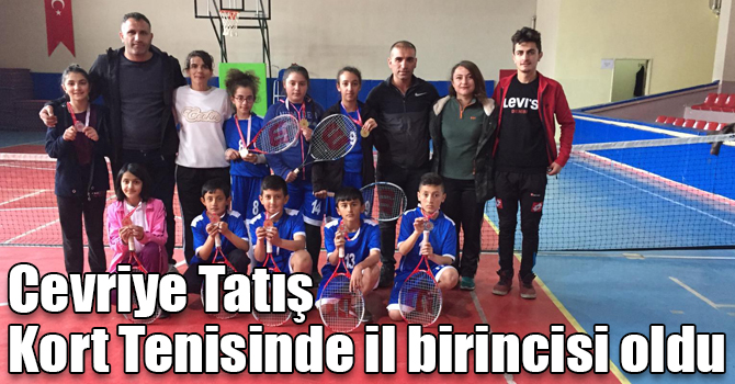 Cevriye Tatış Kort Tenisinde il birincisi oldu