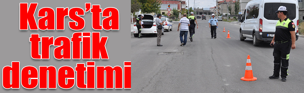 Kars’ta trafik denetimi!