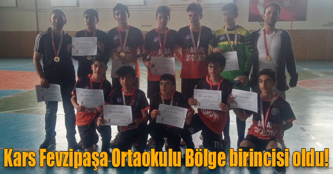 Kars Fevzipaşa Ortaokulu Doğu Anadolu’nun birincisi oldu!