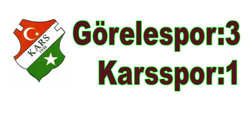 Görelespor: 3 - Kars 36 Spor: 1