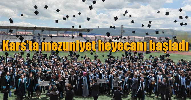 Kars’ta mezuniyet heyecanı başladı
