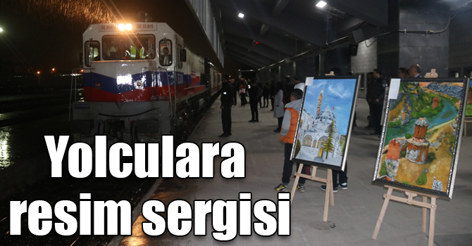 Doğu Ekspresi yolcularına resim sergisi