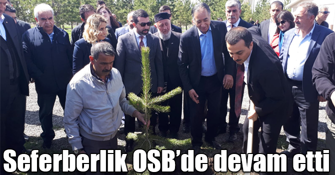 Fidan dikme seferberliği OSB’de devam etti