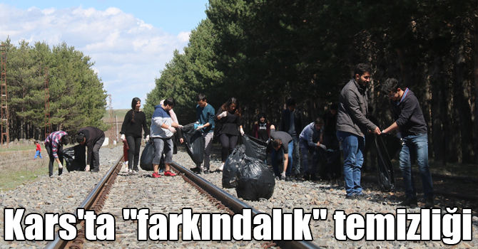 Kars'ta "farkındalık" temizliği