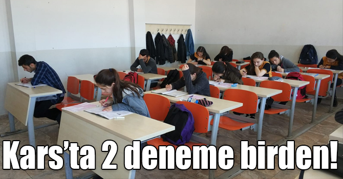 Kars’ta TYT ve AYT deneme sınavı yapıldı