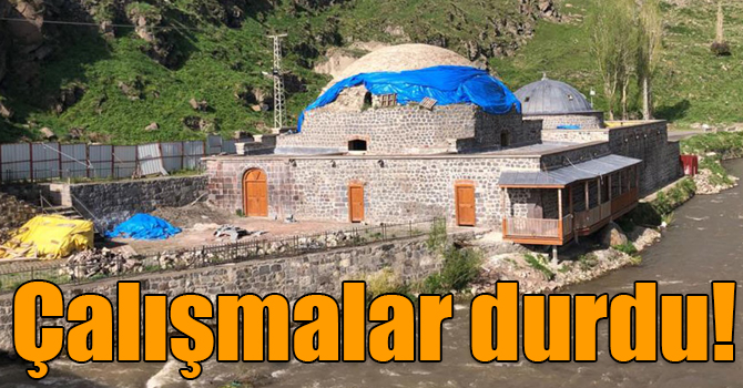 Kars’ta tarihi hamamların restorasyon çalışmaları durdu