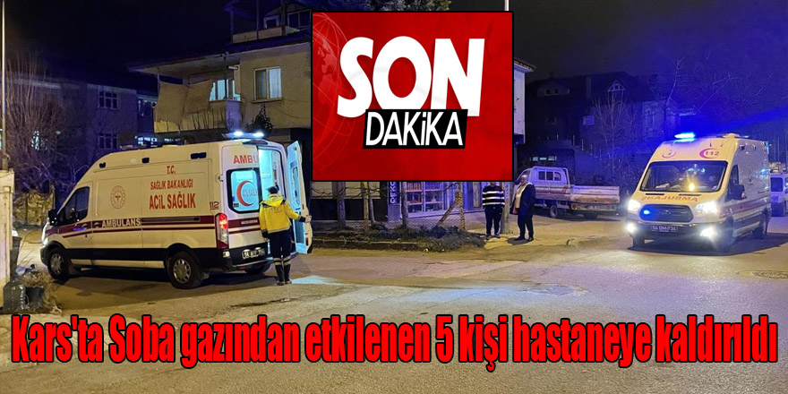 Kars'ta 5 kişi soba gazından zehirlendi