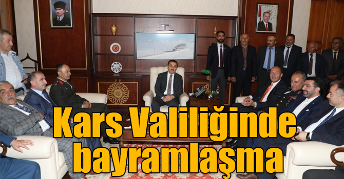Kars Valiliğinde bayramlaşma