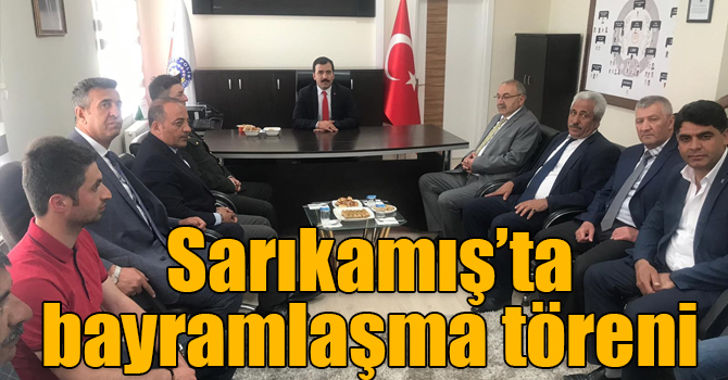 Sarıkamış’ta bayramlaşma töreni