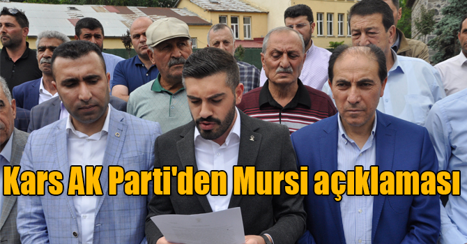 Kars AK Parti'den Mursi açıklaması