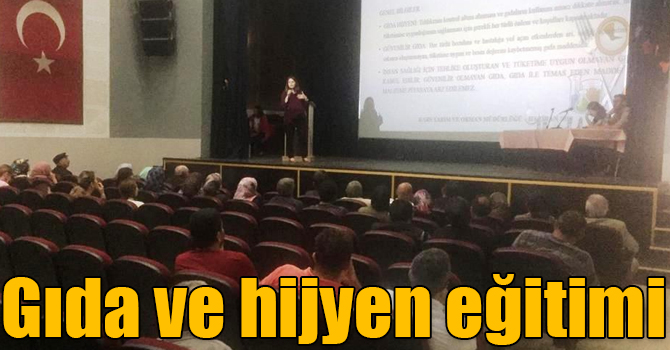 Kars’ta okulların kantin ve yemekhane çalışanlarına gıda ve hijyen eğitimi verildi