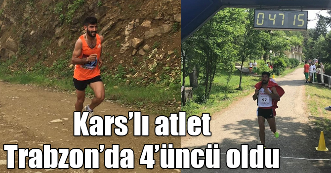 Kars’lı atlet Trabzon’da 4’üncü oldu