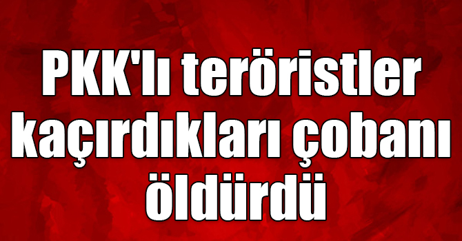 Kars'ta PKK'lı teröristler kaçırdıkları çobanı öldürdü