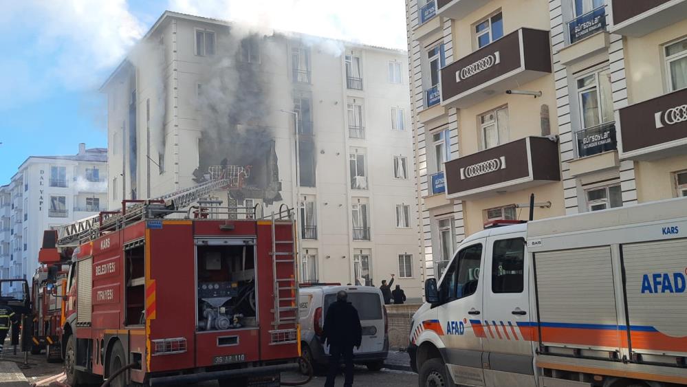 Kars’ta doğal gaz kaynaklı patlama