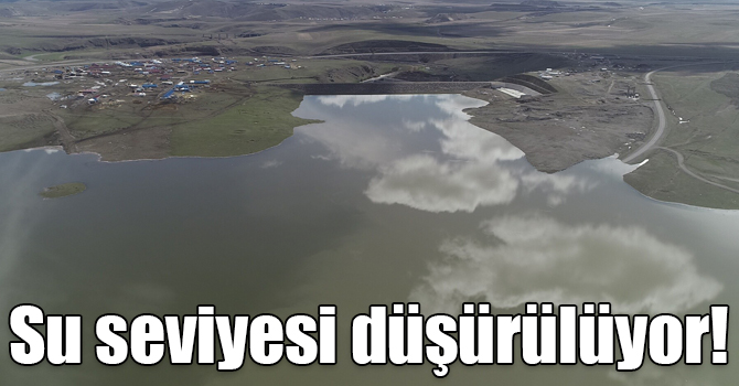 Kars Barajının su seviyesi kademeli olarak düşürülüyor