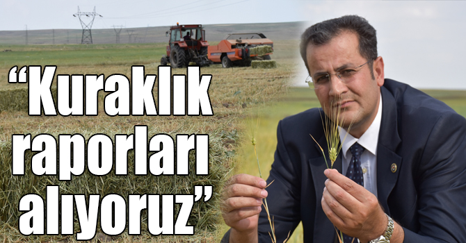 "Ağrı, Kars, Iğdır ve Erzurum'dan kuraklık raporları alıyoruz"