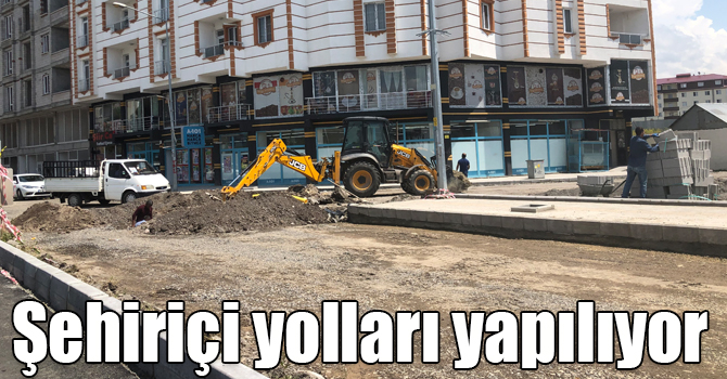 Kars’ta şehiriçi yolları yapılıyor
