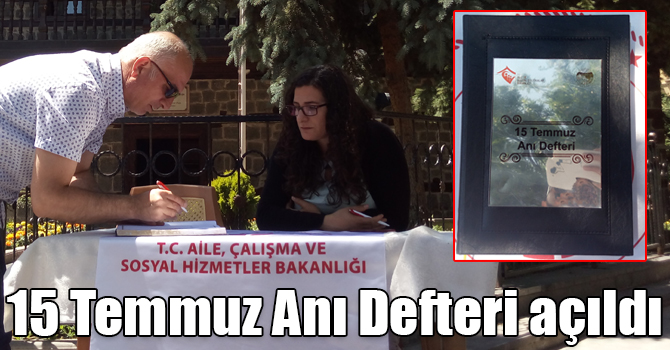 Kars'ta 15 Temmuz Anı Defteri açıldı
