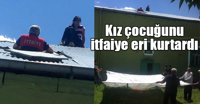 Kars’ta intihar etmek isteyen kız çocuğunu itfaiye eri kurtardı