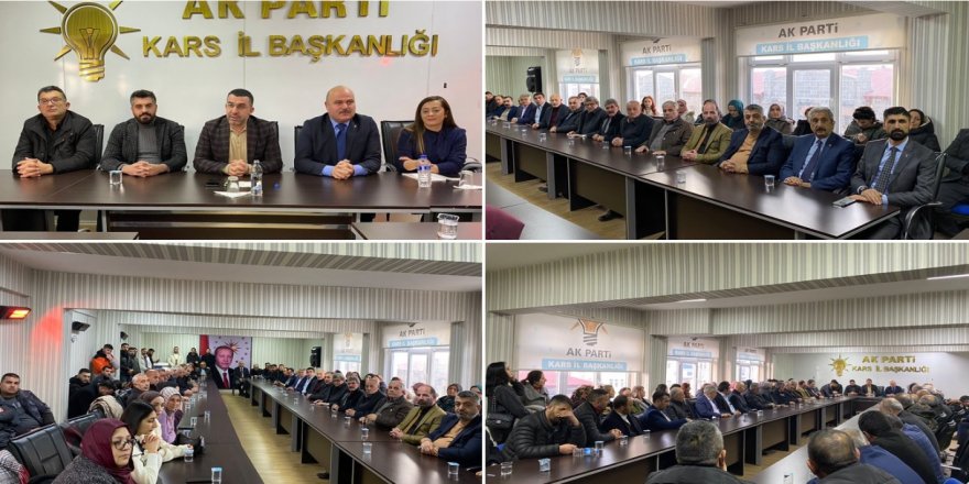 AK Parti Kars Milletvekili Adem Çalkın parti teşkilatı ile bir araya geldi