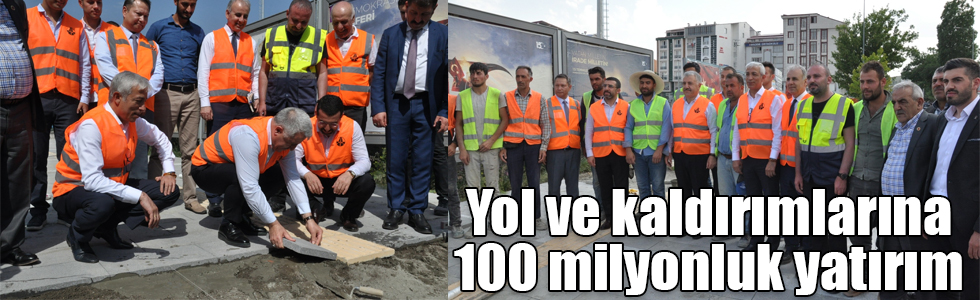 Kars’ın şehir içi yol ve kaldırımlarına 100 milyonluk yatırım