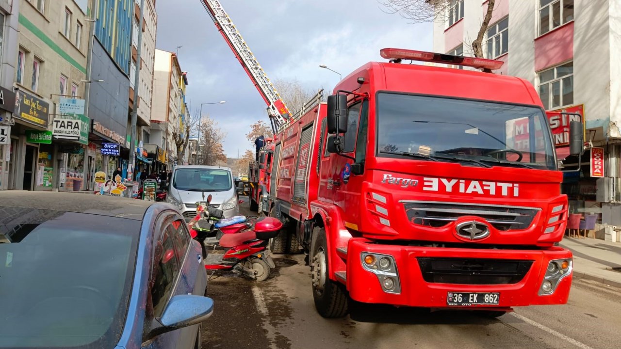 Kars’ta baca yangını söndürüldü